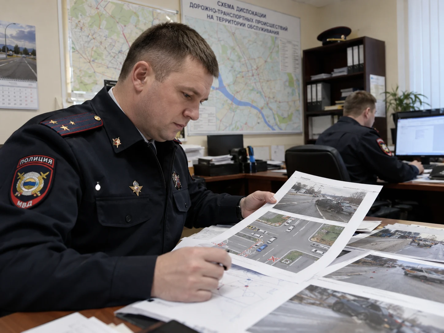 Разбор обстоятельств ДТП в подразделении полиции
